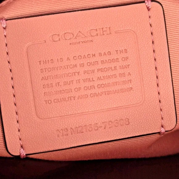 Coach Gallery Tote Pink Crossgrain Leather Shoulder Bag Double Handles Zip Top